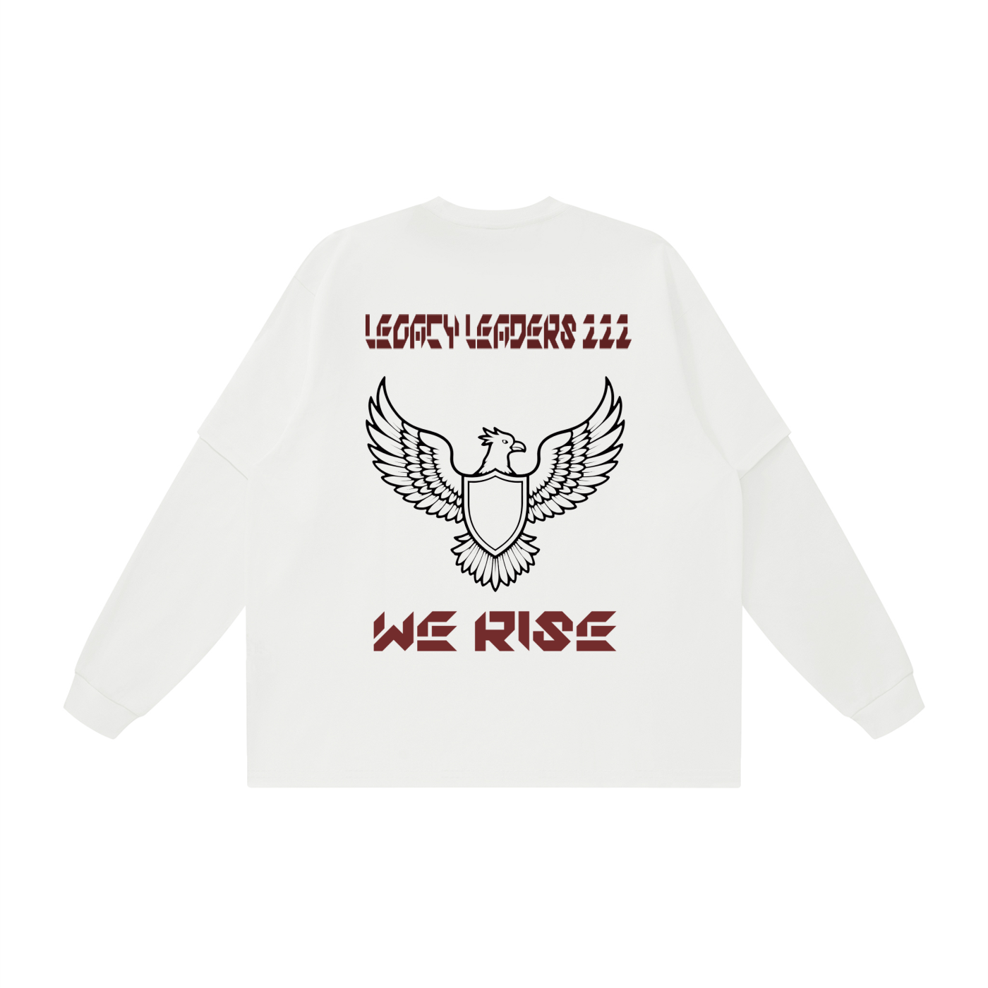 Crew Neck Drop Shoulder Long Sleeve Shirt