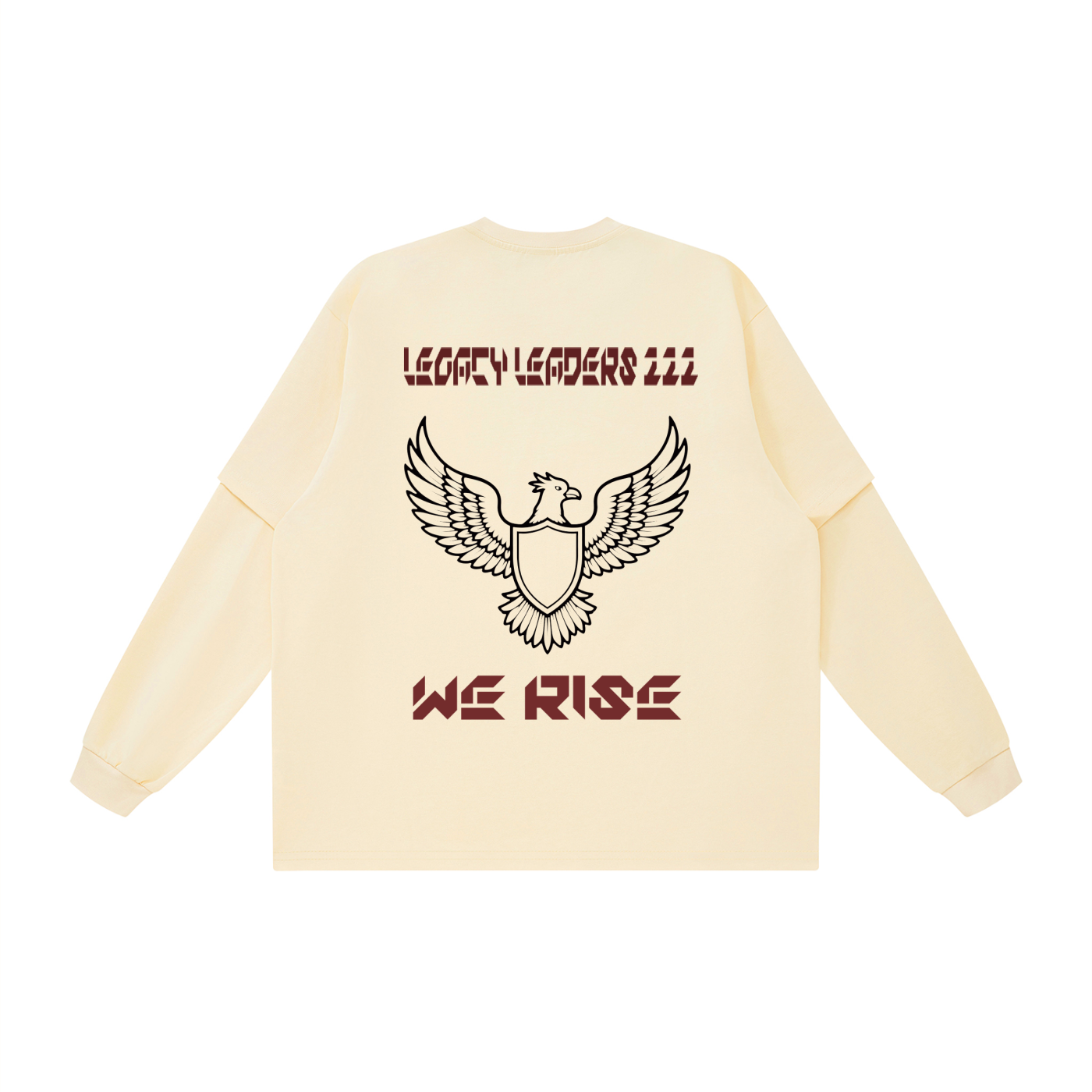 Crew Neck Drop Shoulder Long Sleeve Shirt